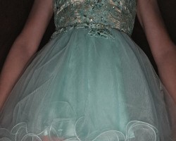 Absolutely love my new dress can't see whats underneath from the front but maybe not sooo much in the back.