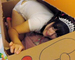 Added today: 76 Photos of Little Ally playing in the box her diapers came in.https://diaper.pics