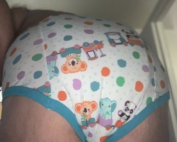 I luv wearing training panties and diapers.  Big gurl panties only get worn one day a week.