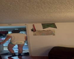 Caught diapered by brothers room camera