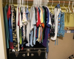 Closet full of baby and toddler boy clothes . . . .