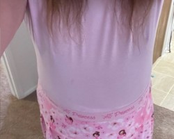 Nothing better than a pink onsie and my princess skirt.