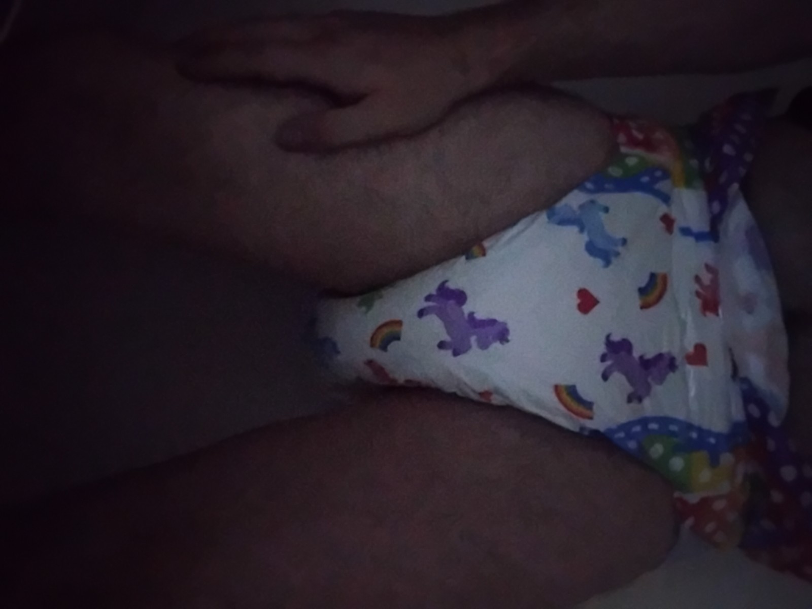 <p>Soggy unicorn nappy</p>