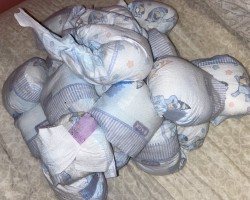 Diapers are stacking up again. Ugh.
