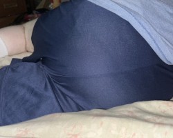 Before I got my diaper changed. Yes it’s a full one too.