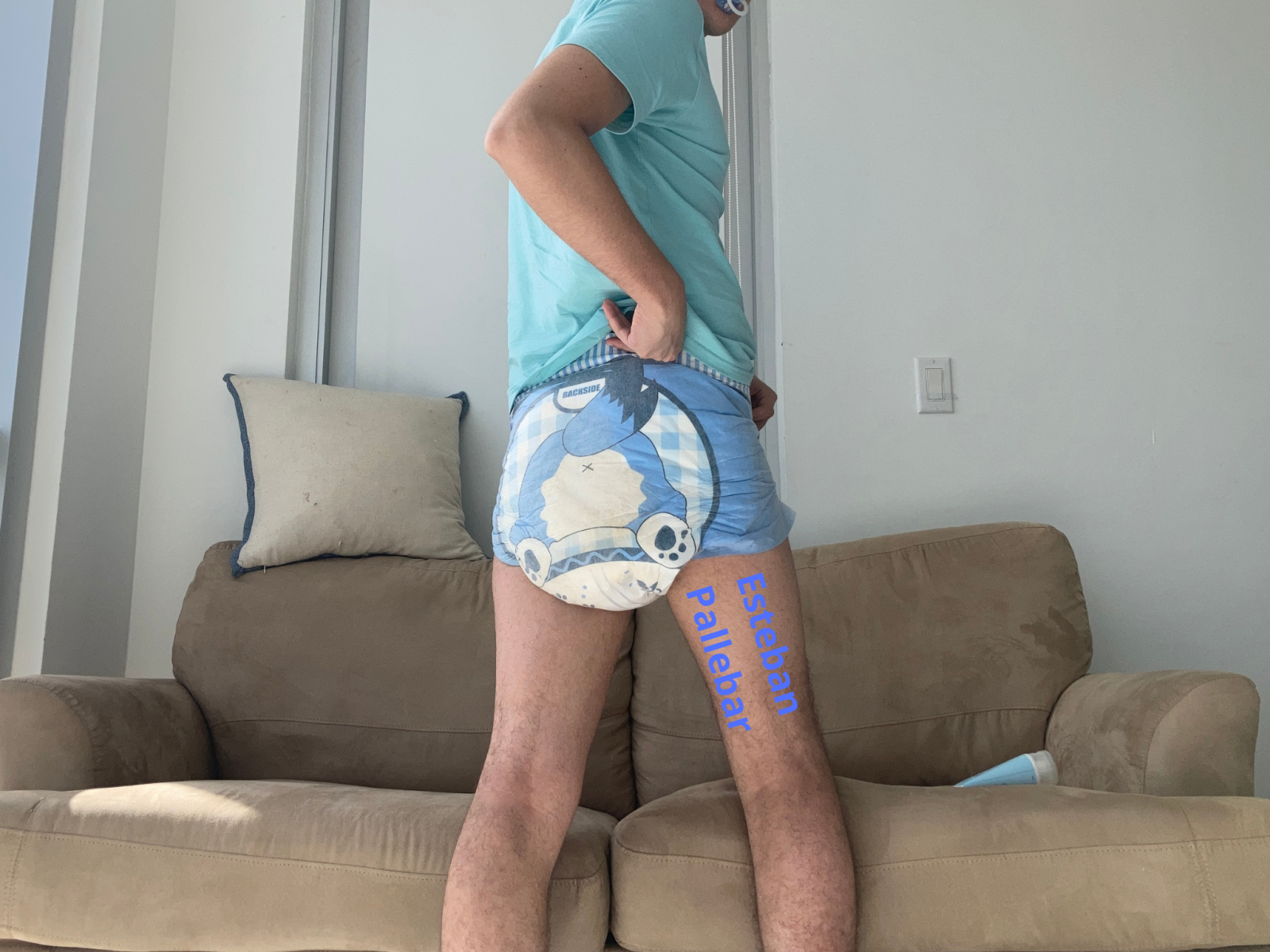 <p>After a 2-liter enema</p>