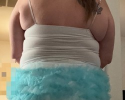 Home alone and baked some bread wearing just a cami top, diaper and ruffle butt plastic panties, while enjoying my paci and pigtails.