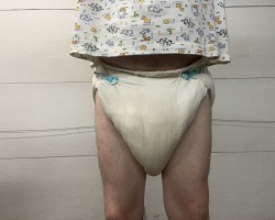 Saggy morning wet diaper