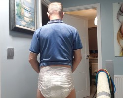 Rear view of me in my Tena Maxi nappy