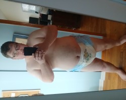 me wearing a diaper
