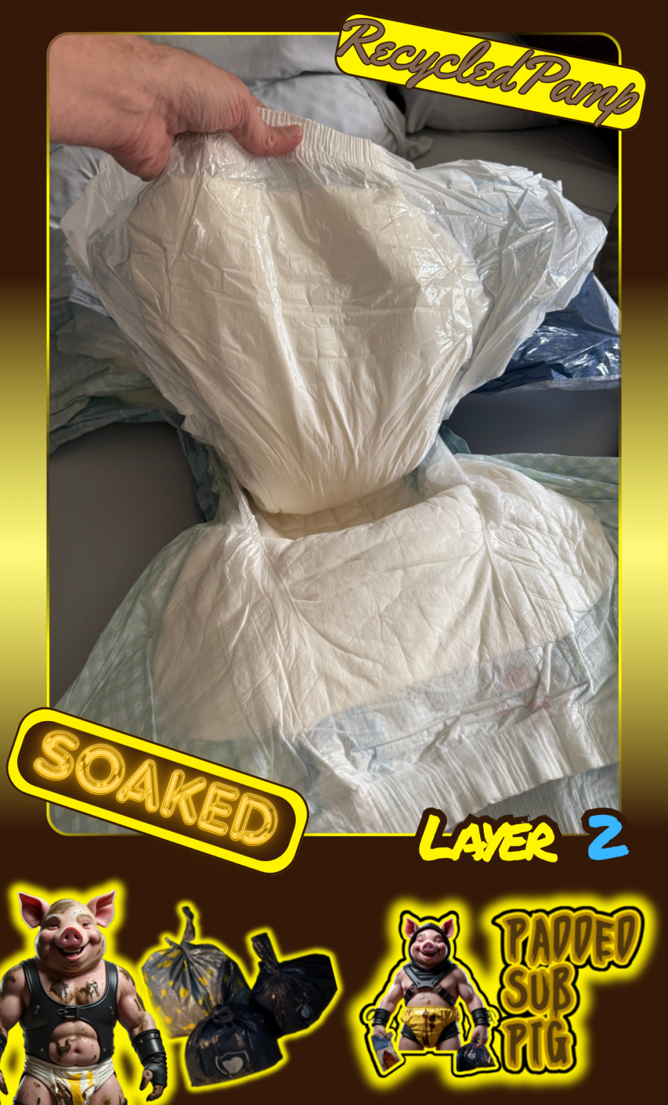 <p>Layer 2 - White MegaMax <br/>(Recycled - Previously Soaked)</p>