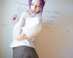 Kimmie's diaper shows under her school uniform skirt.https://www.4ab.me/