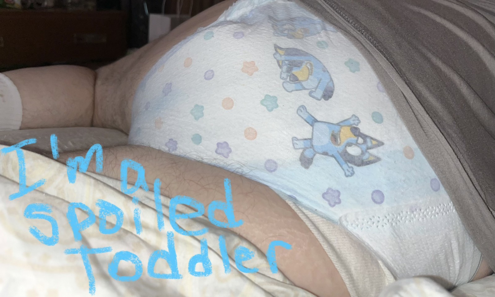 <p>Me Spoiled? Oh, Nooooooo. Mommy would say different.</p>