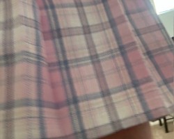 I covered up my diaper with my skirt, for now.  Hard to say how much will show when it starts getting wet and sagging.