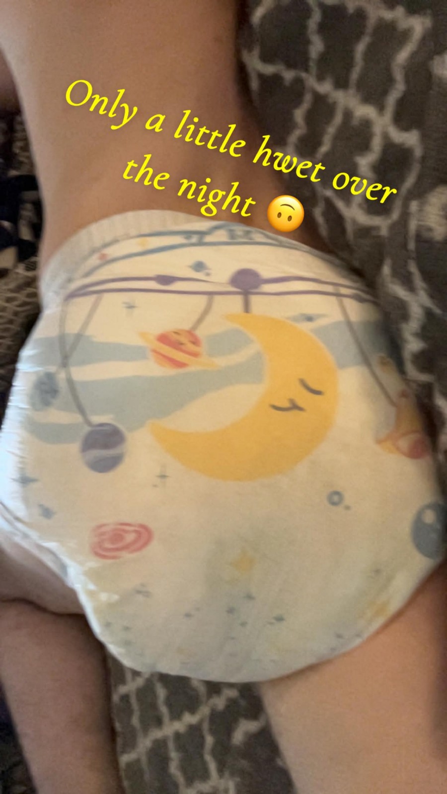 <p>Becoming a bed wetter is my favorite part of going 24/7</p>