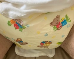 Thick cloth diapers and plastic pants