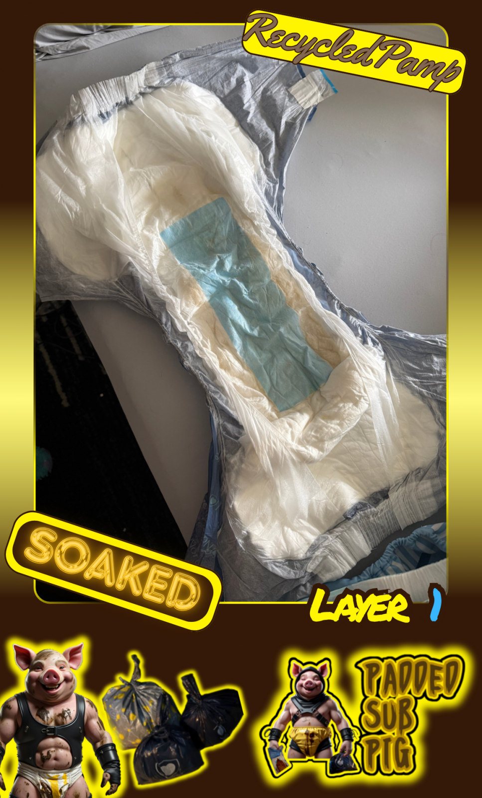 <p>Layer 1 - Blue MegaMax <br/>(Recycled - Previously Soaked)</p>
