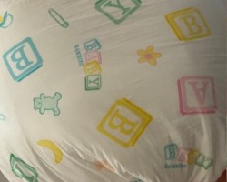 Newest diaper. This one from Bambino. I love how it fits and feels. It's also boosted and powdered. I just love being a diapered gurl.