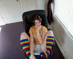 Rainbow socks make me happy. https://www.4ab.me/