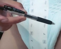 Measure the thickness with a pen