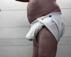 Wet home made curity diaper