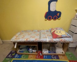 Changing table with chest and footRestraints in case.