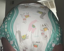 What little doesn't love wearing a pretty printed diaper?? I know I love wearing mine.