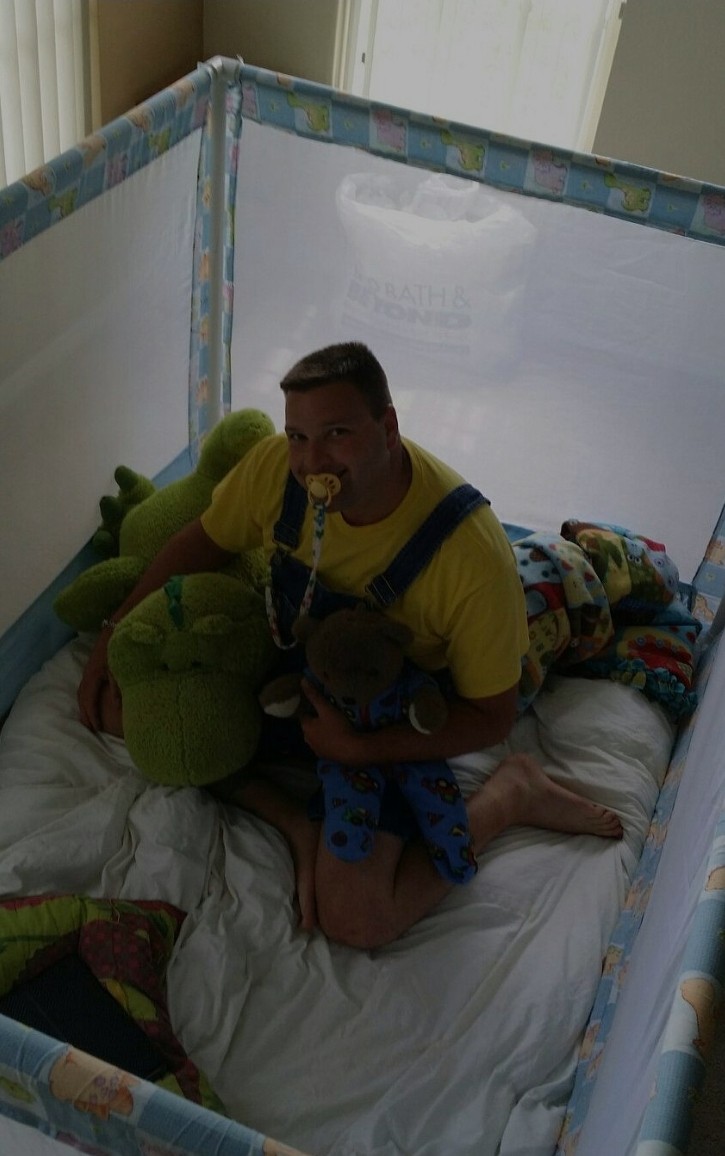 <p>In the playpen</p>